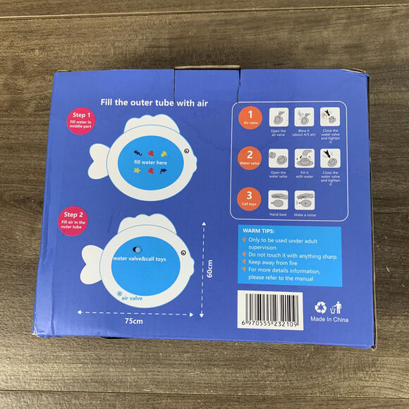 Tummy Play Time Mat for Baby Boys and Girls Over 3 Months, Inflatable Water Mat - Picture 8 of 11